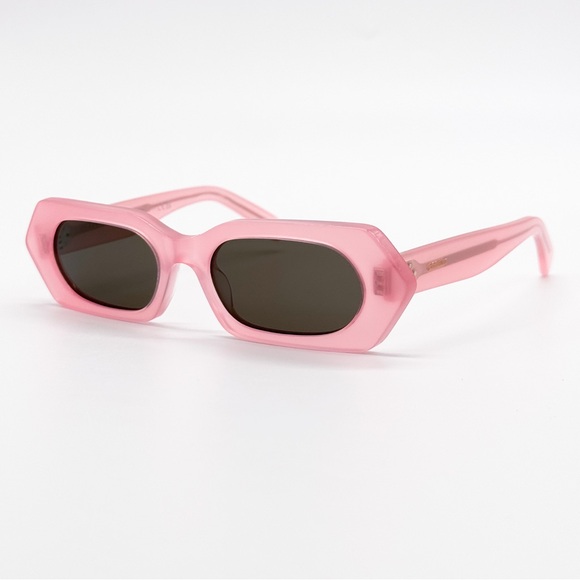 NEW CELINE CL40243I 72J SUNGLASSES GEOMETRIC PINK GREY WOMEN CELINE EYEWEAR - Picture 4 of 10